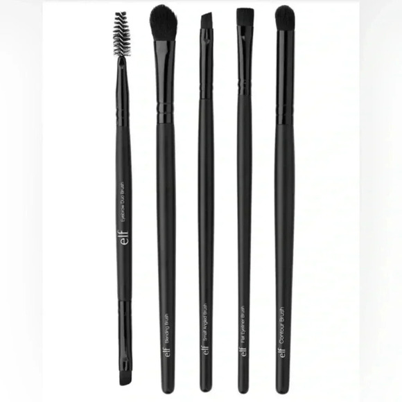 e.l.f Ultimate Eyes 5 Piece Brush Collection NWT Cruelty Free and Vegan - Picture 2 of 3